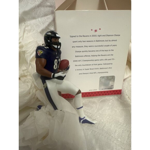 Hallmark Keepsake Ornament 2013 Shannon Sharpe Baltimore Ravens NFL Collectible - Picture 3 of 4